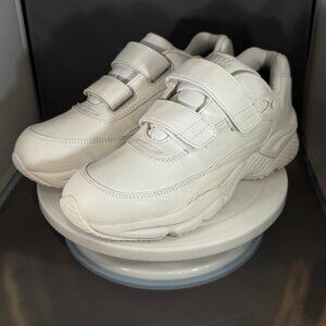 Apex Aetrex Double Strap Comfort White Shoes Size 8